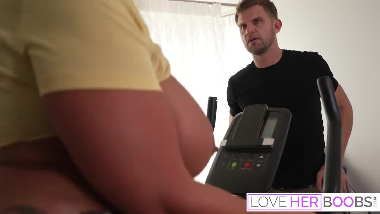 Hot Workout with a Busty MILF